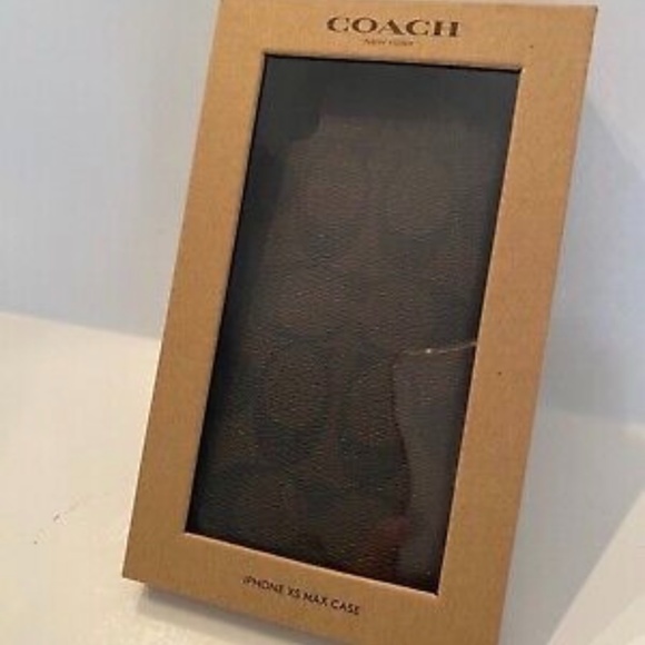 COACH New York XS Max Phone Case. Beautiful brown color. Very classy.